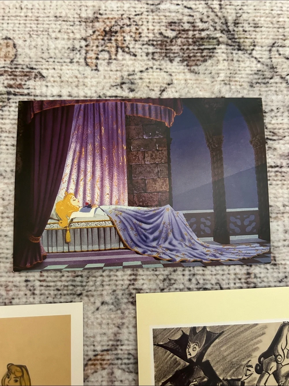 Disney Sleeping Beauty Aurora Postcard Set of 8 Vintage Collectible Art Cards